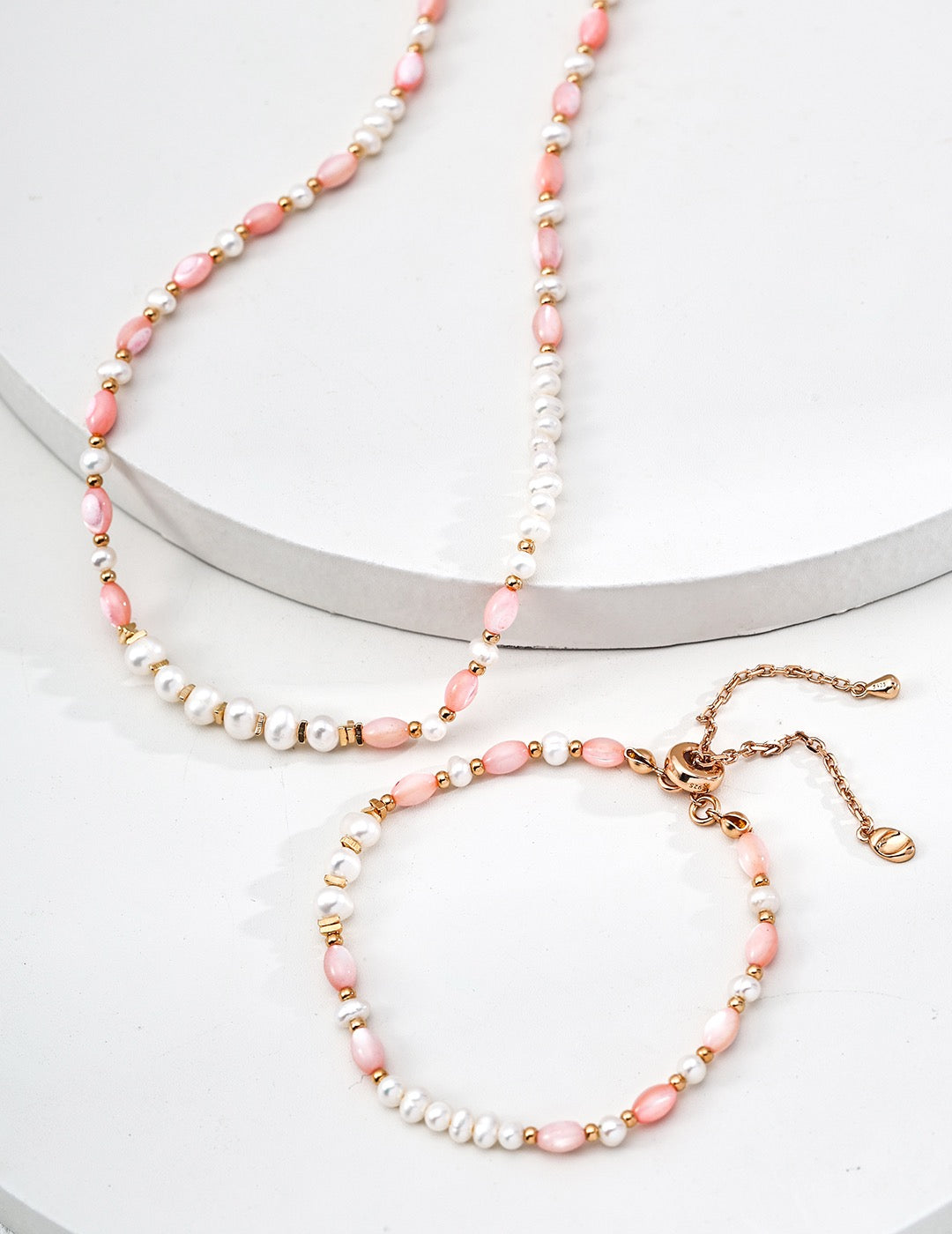 S925 Summer Pink Nature Necklaces