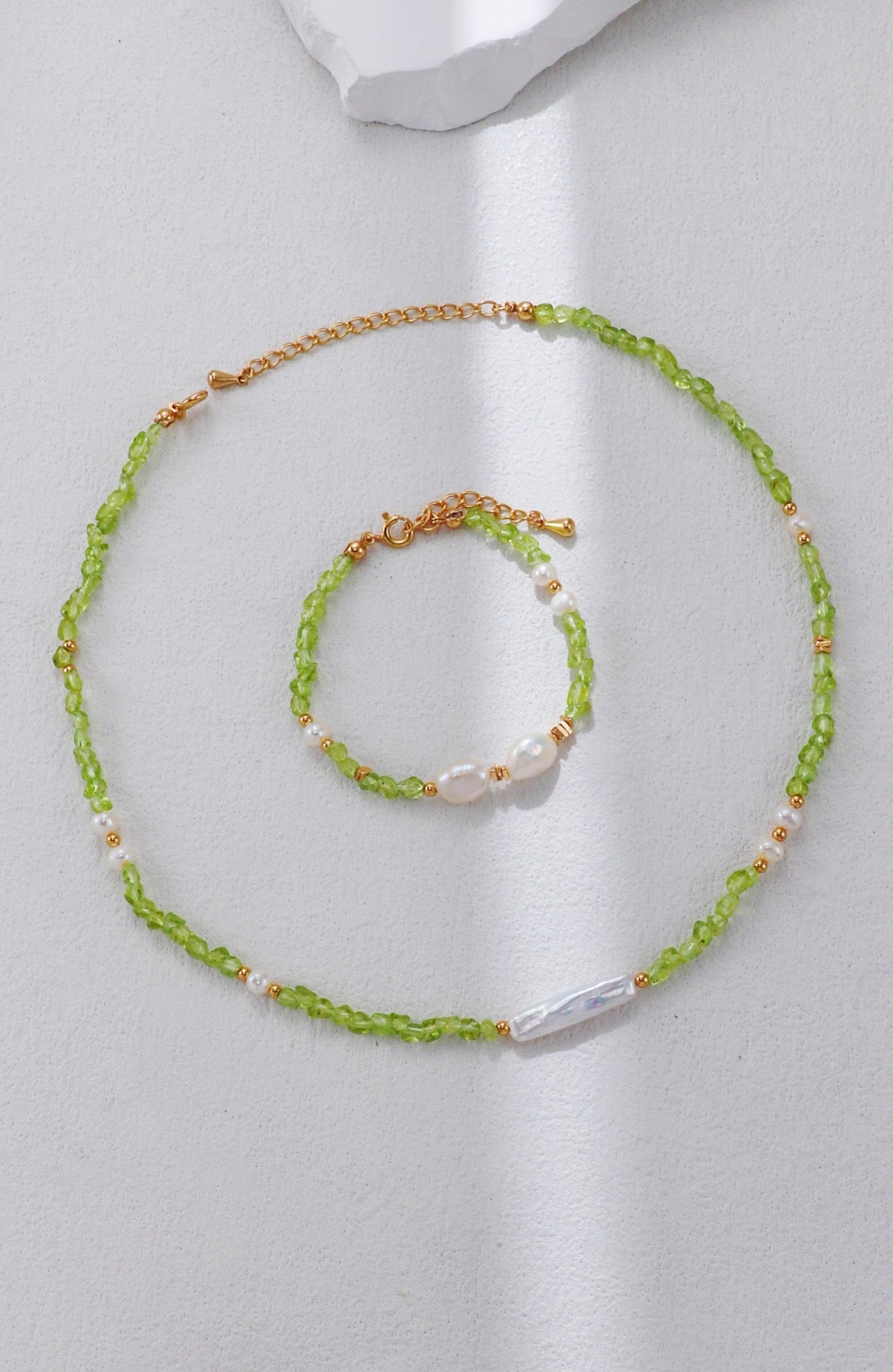 Summer Green Olives Stone S925 Bracelets (SPECIAL)