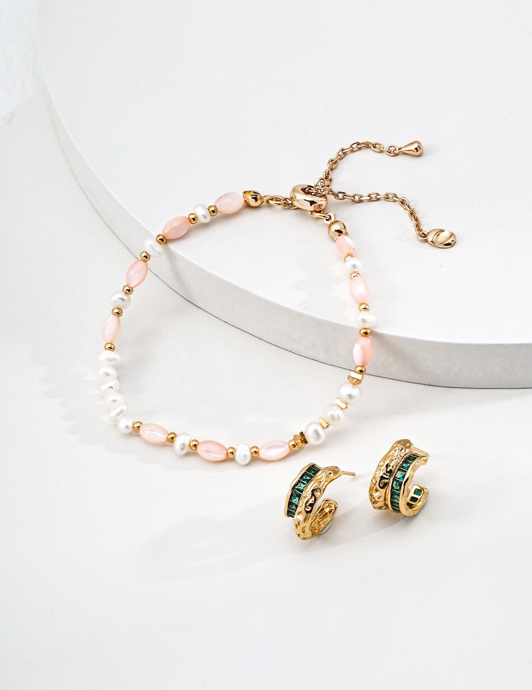 Summer Pink Nature Pearl S925 Bracelets