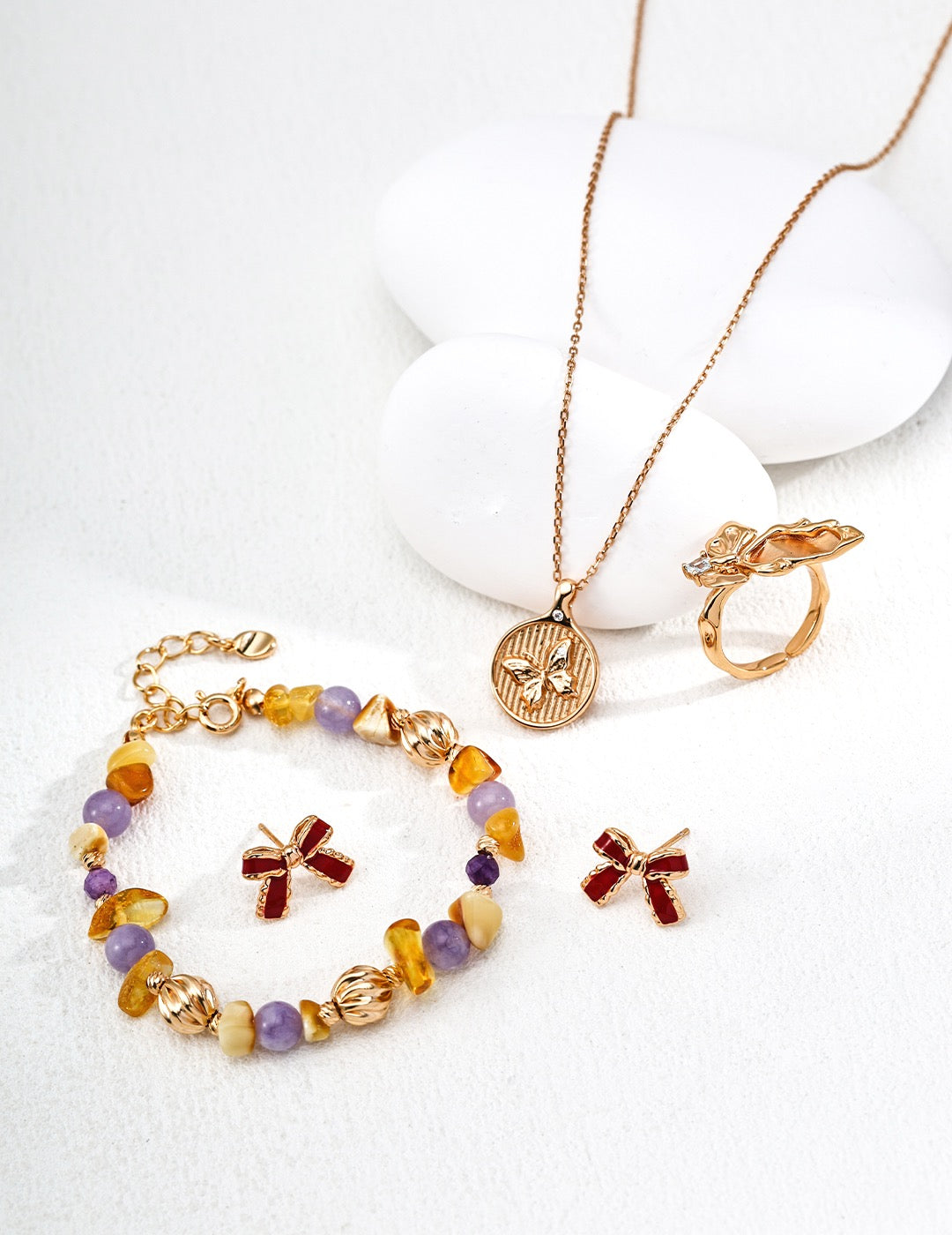Butterfly Coin Necklace S925
