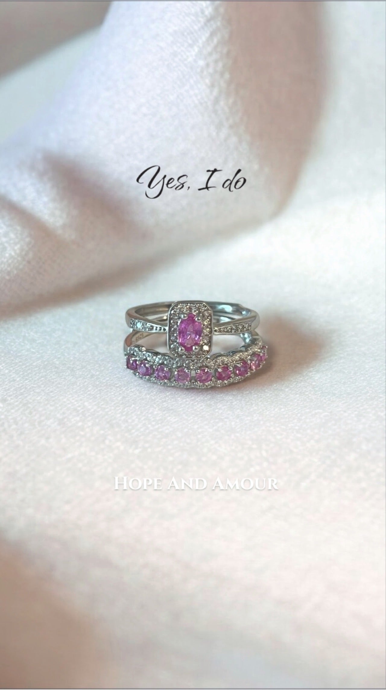 Coloured Gemstone Pink Element Ring S925