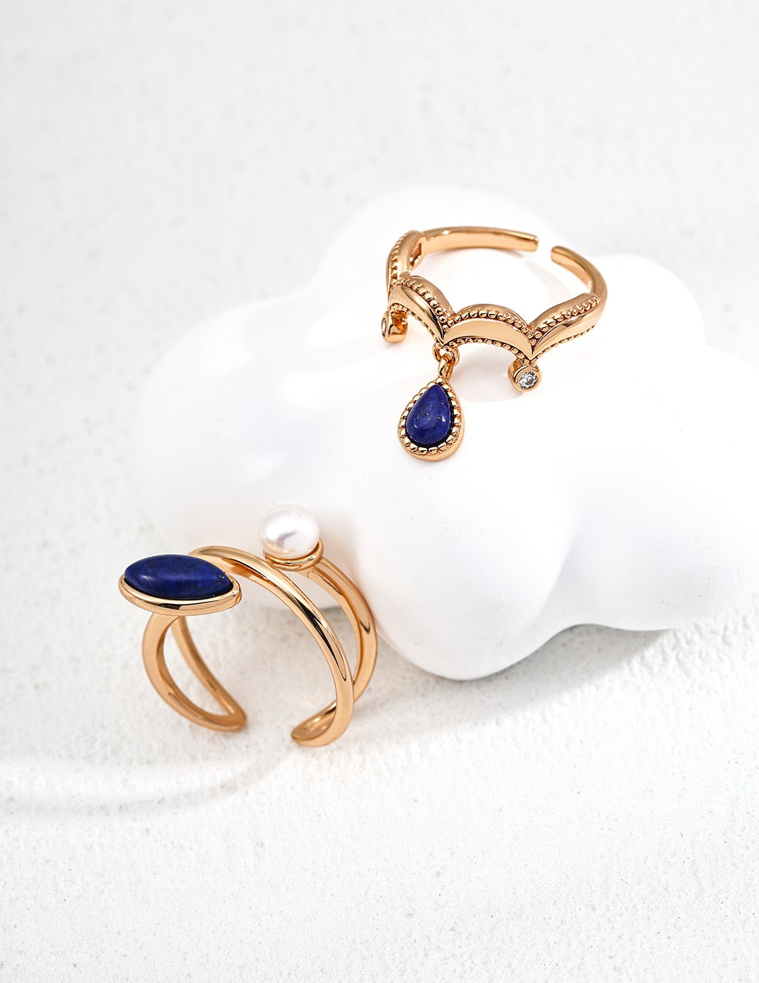 Lapis Lazuli Crown Ring