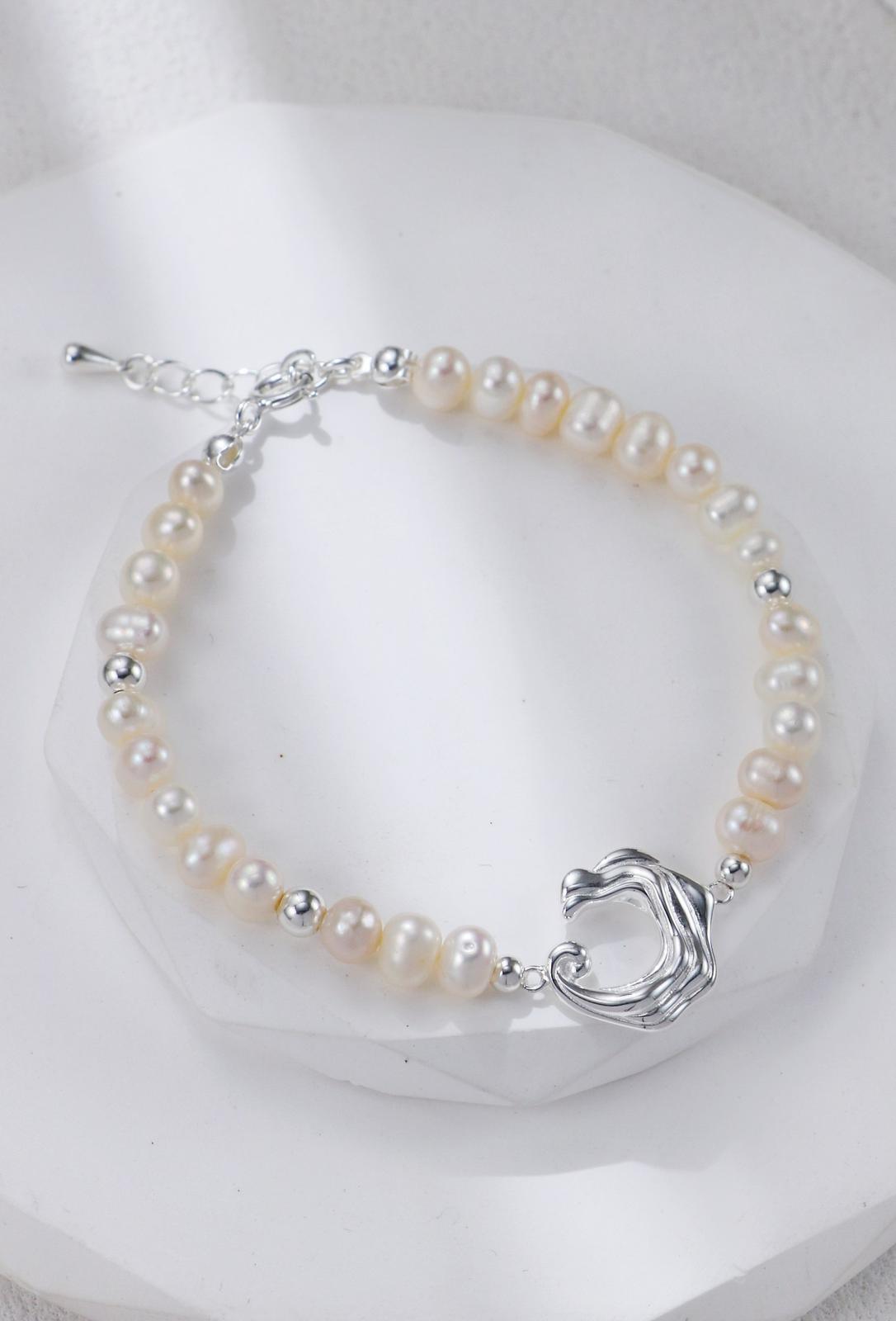 Wave Pearl Bracelets S925