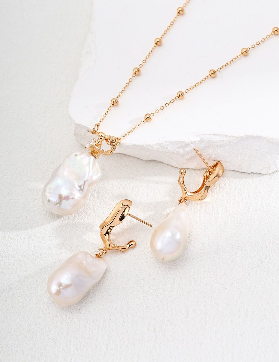 Collier de perles naturelles S925, Hope And Believe