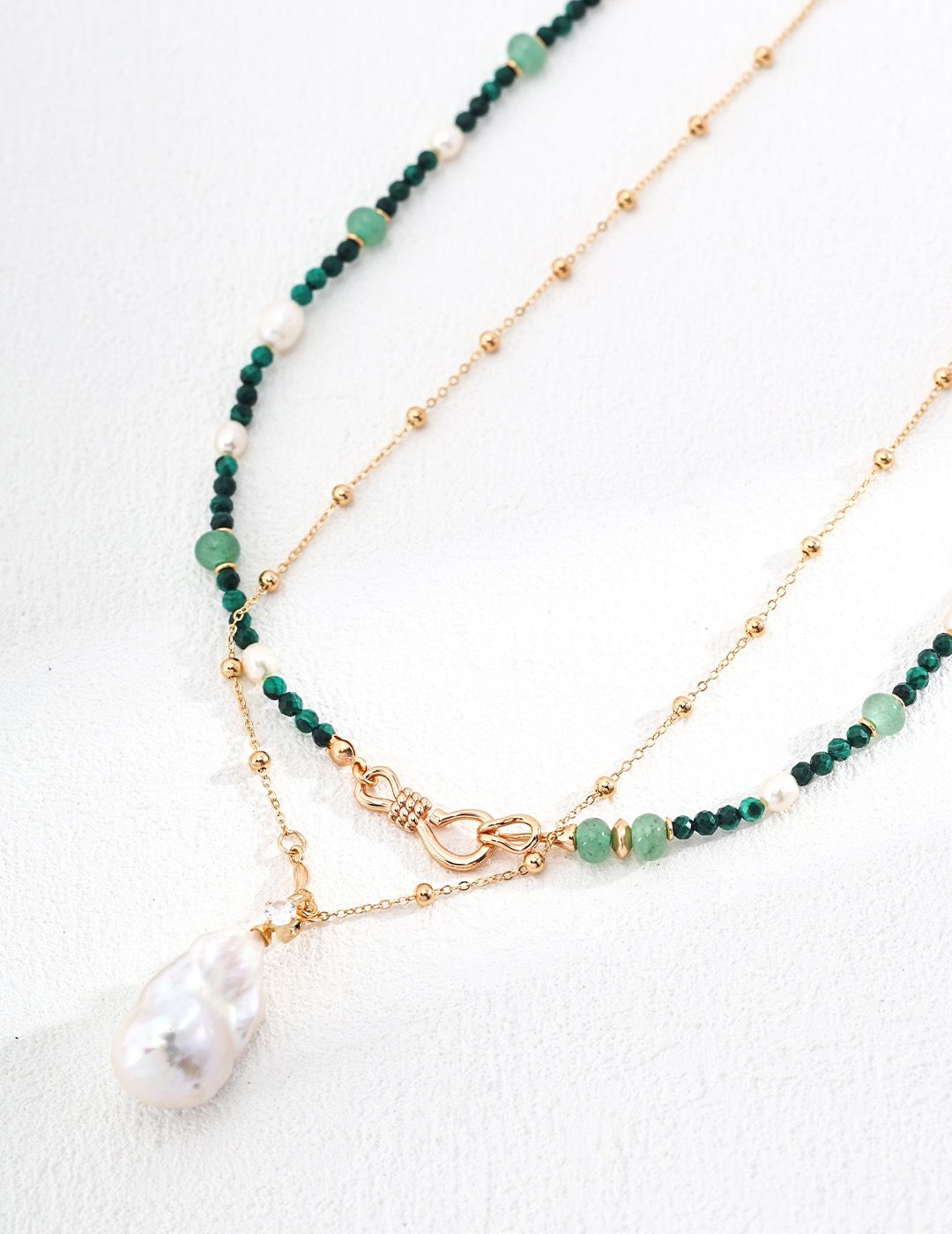 Collier de perles naturelles S925, Hope And Believe