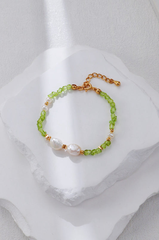 Summer Green Olives Stone S925 Bracelets (SPECIAL)