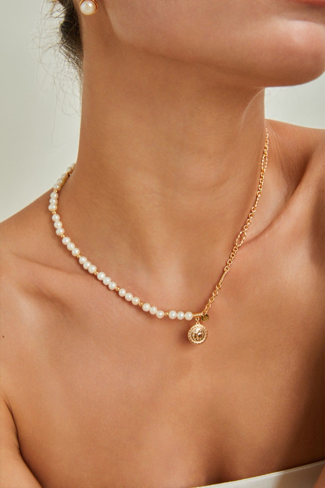 Modern pearl necklaces, S925