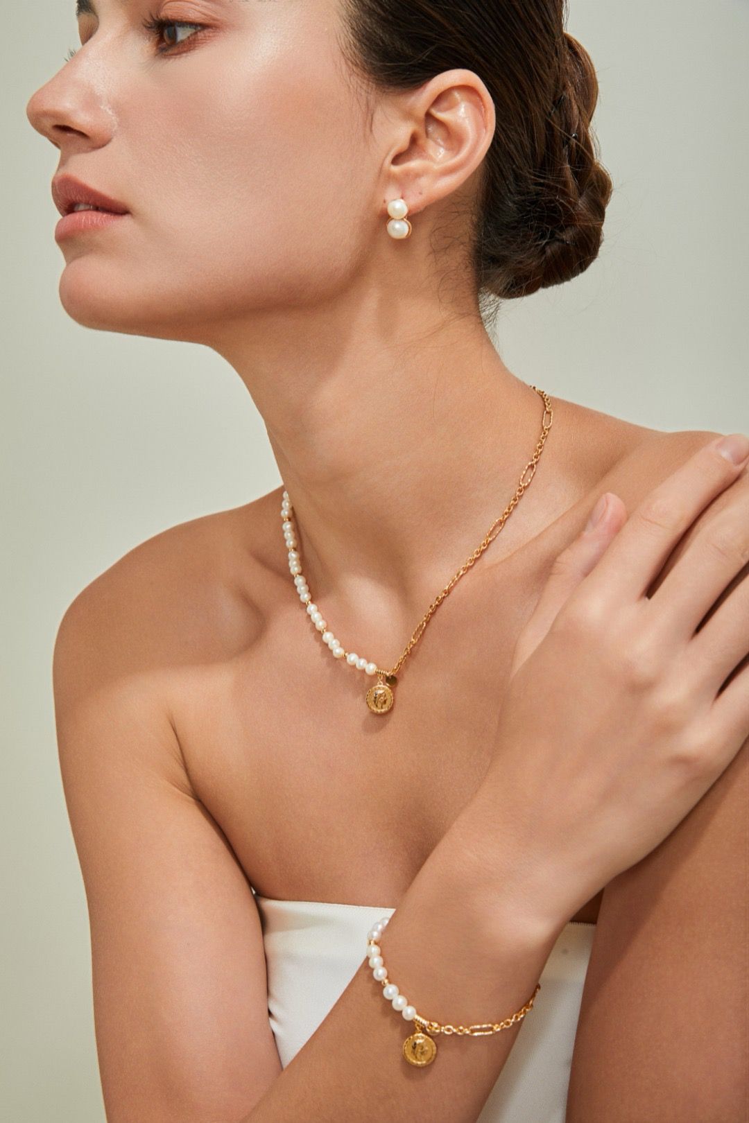 Modern pearl necklaces, S925