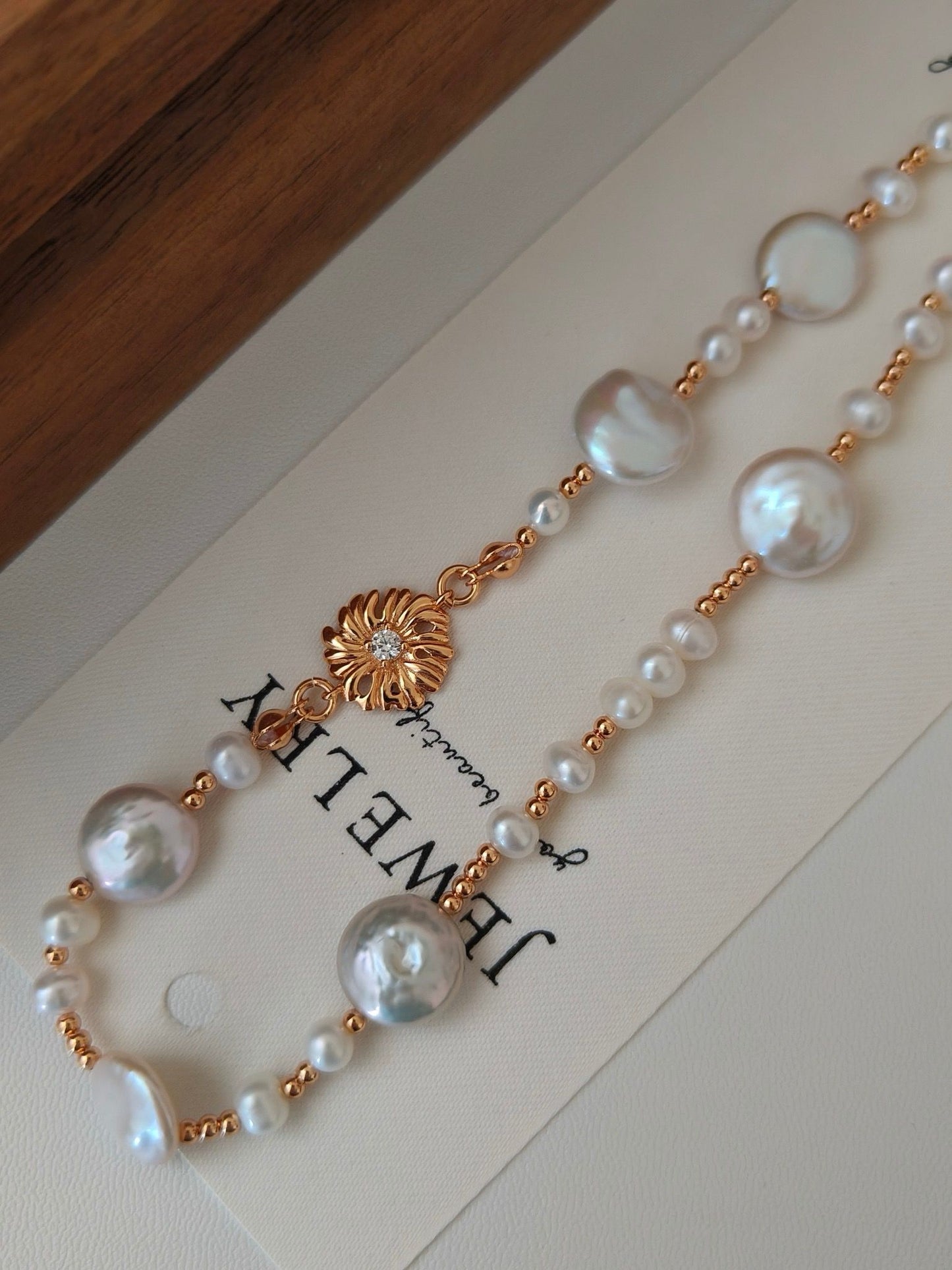 Pearl And Flower Necklaces S925