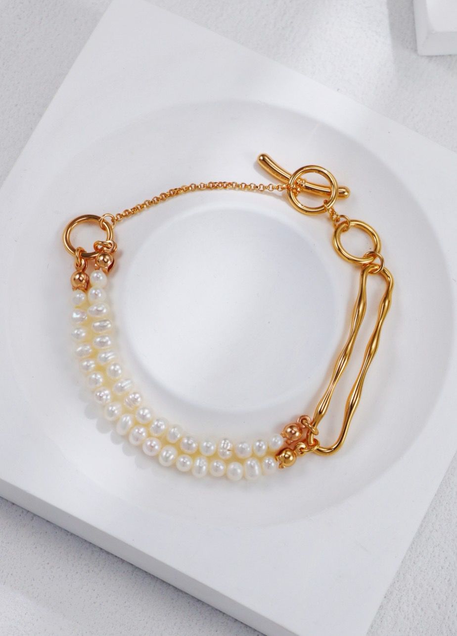 Modren Double Layer Pearl Bracelets