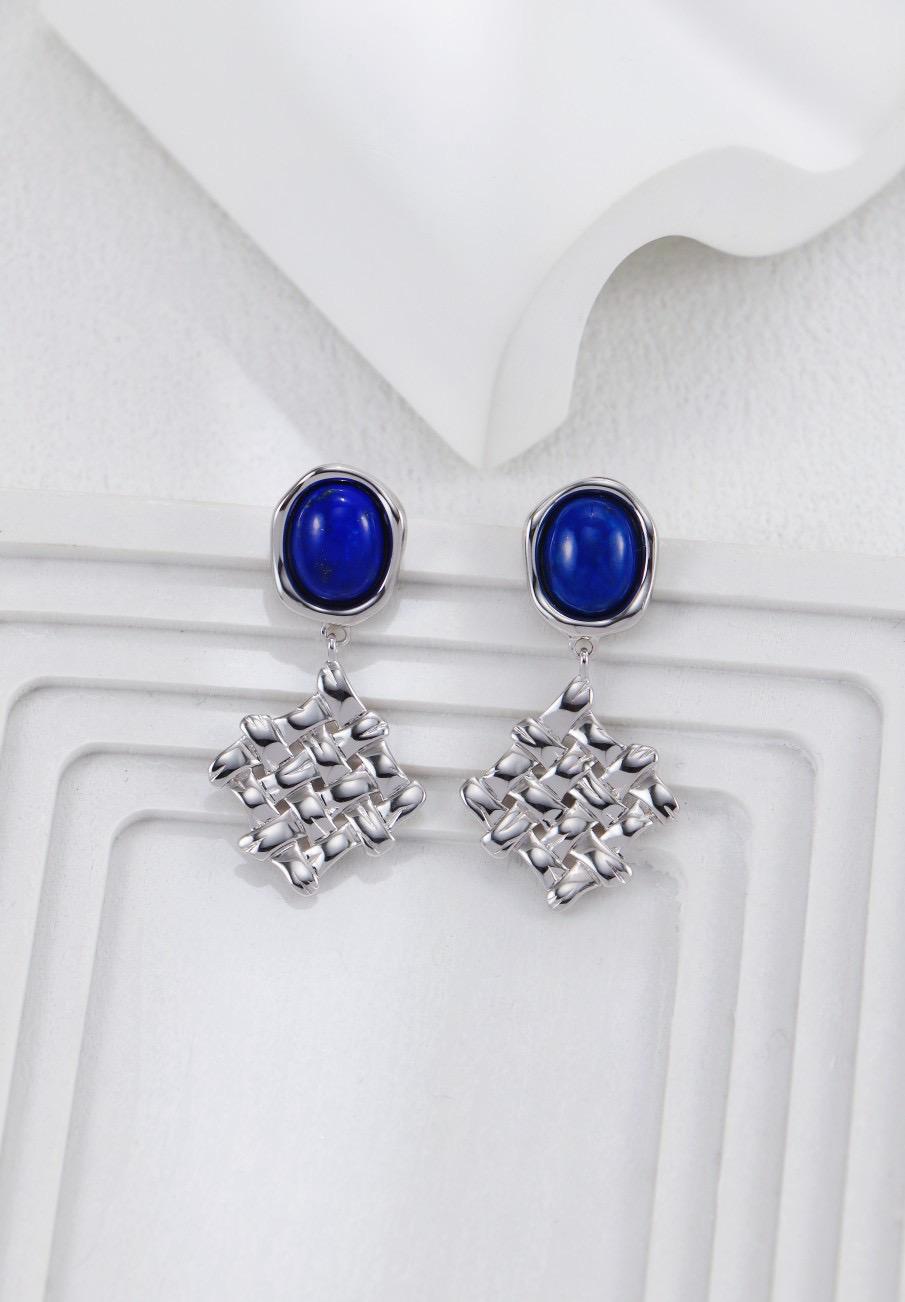 Boucles d'oreilles en lapis-lazuli