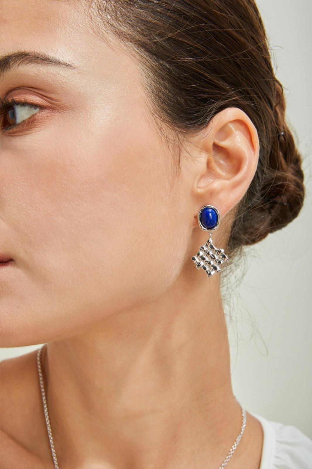 Boucles d'oreilles en lapis-lazuli