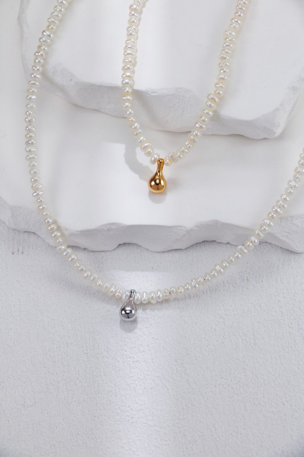 Elegant Nature Pearl Necklace S925