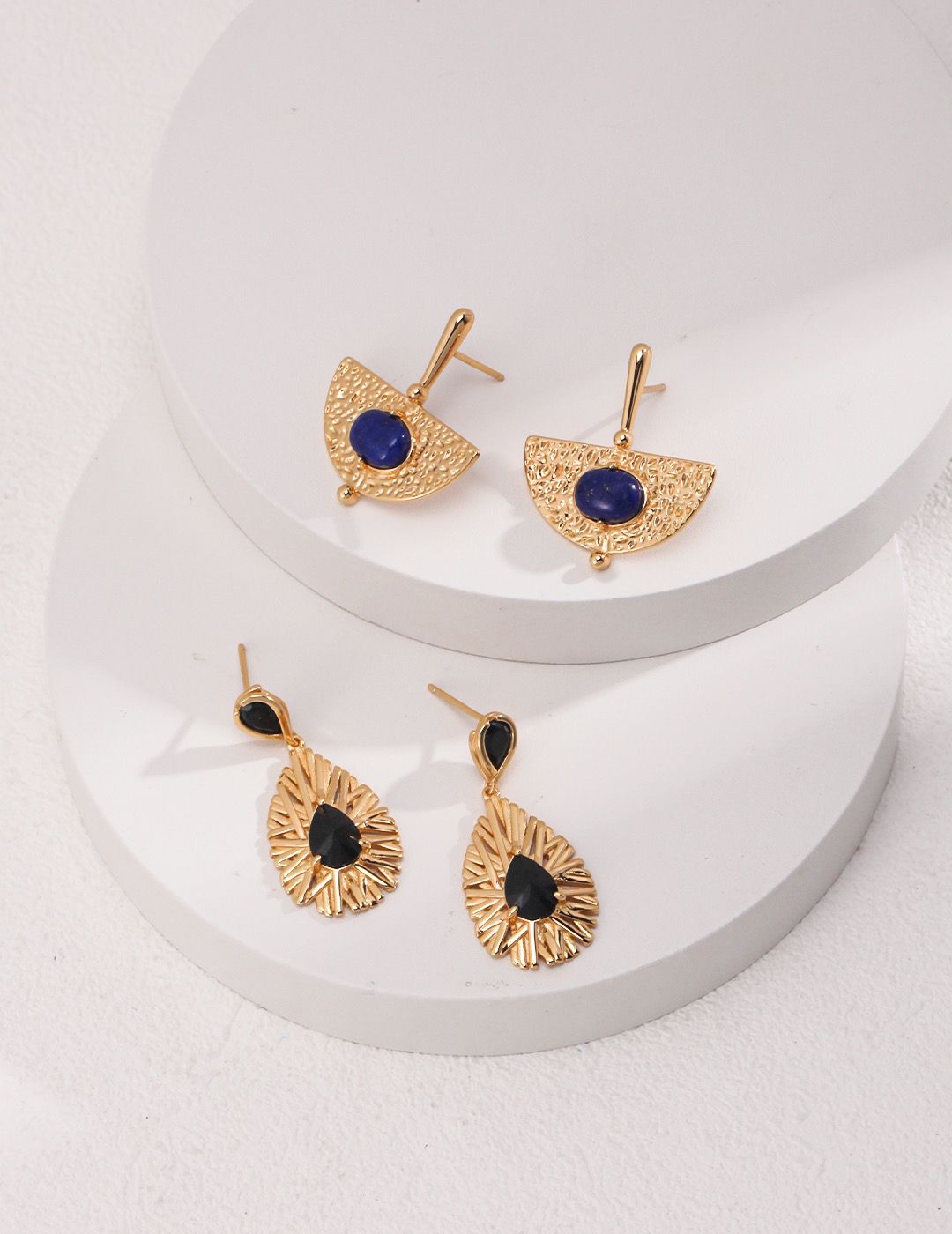 Lapis lazuli classic earrings S925