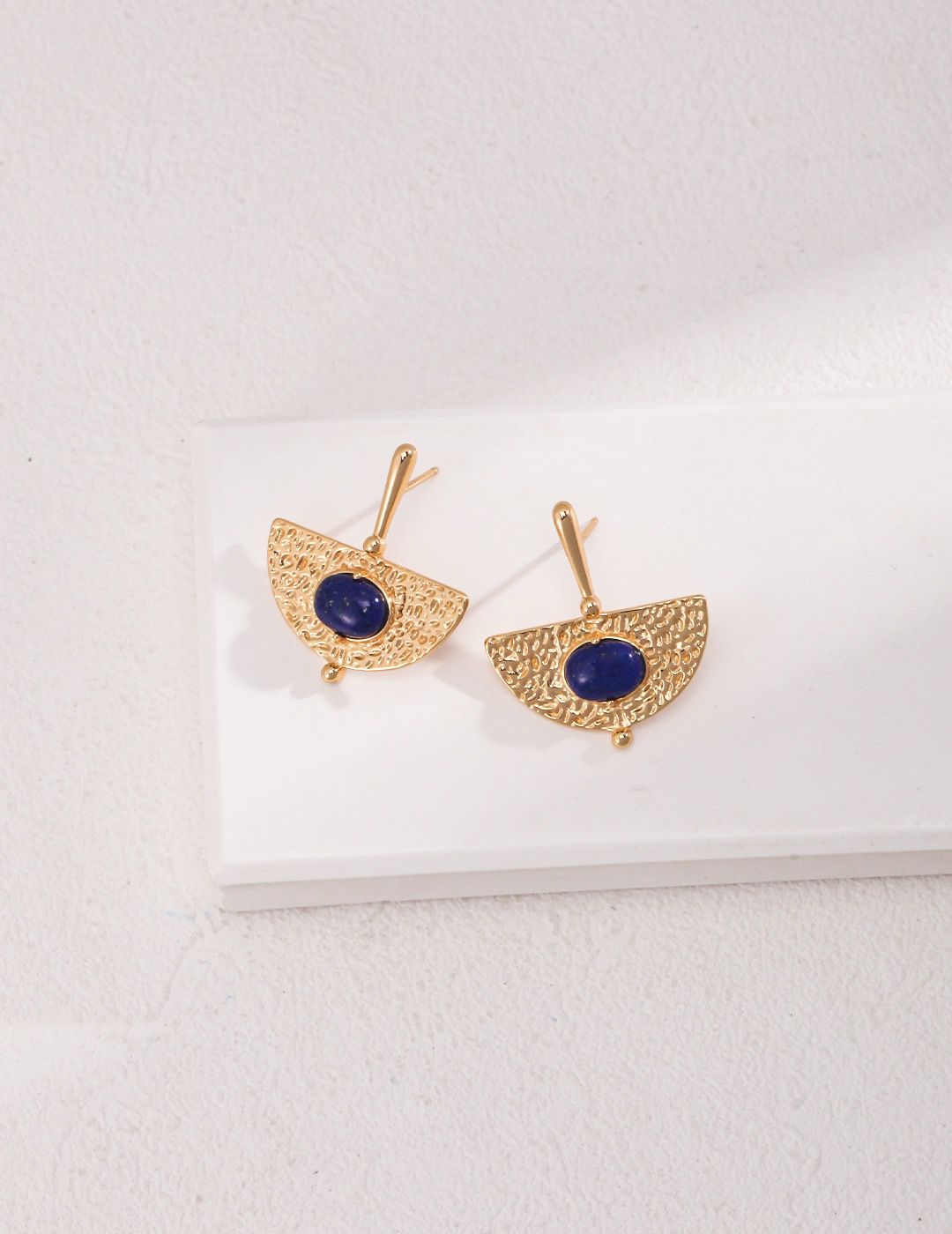 Lapis lazuli classic earrings S925