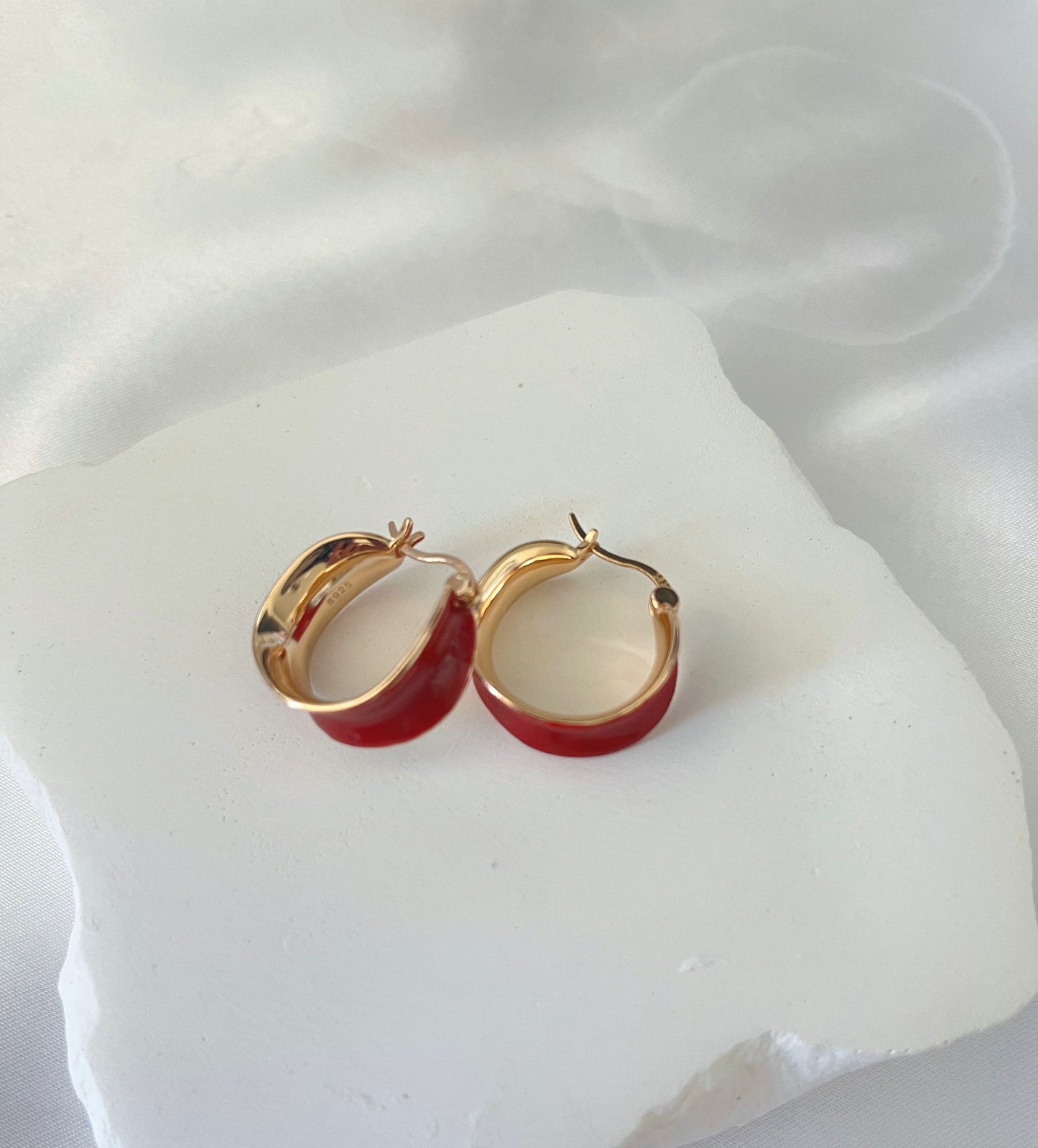 Boucles d'oreilles du Nouvel An S925