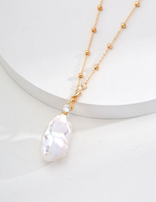 Natural Pearl Necklace S925, Hope And Believe